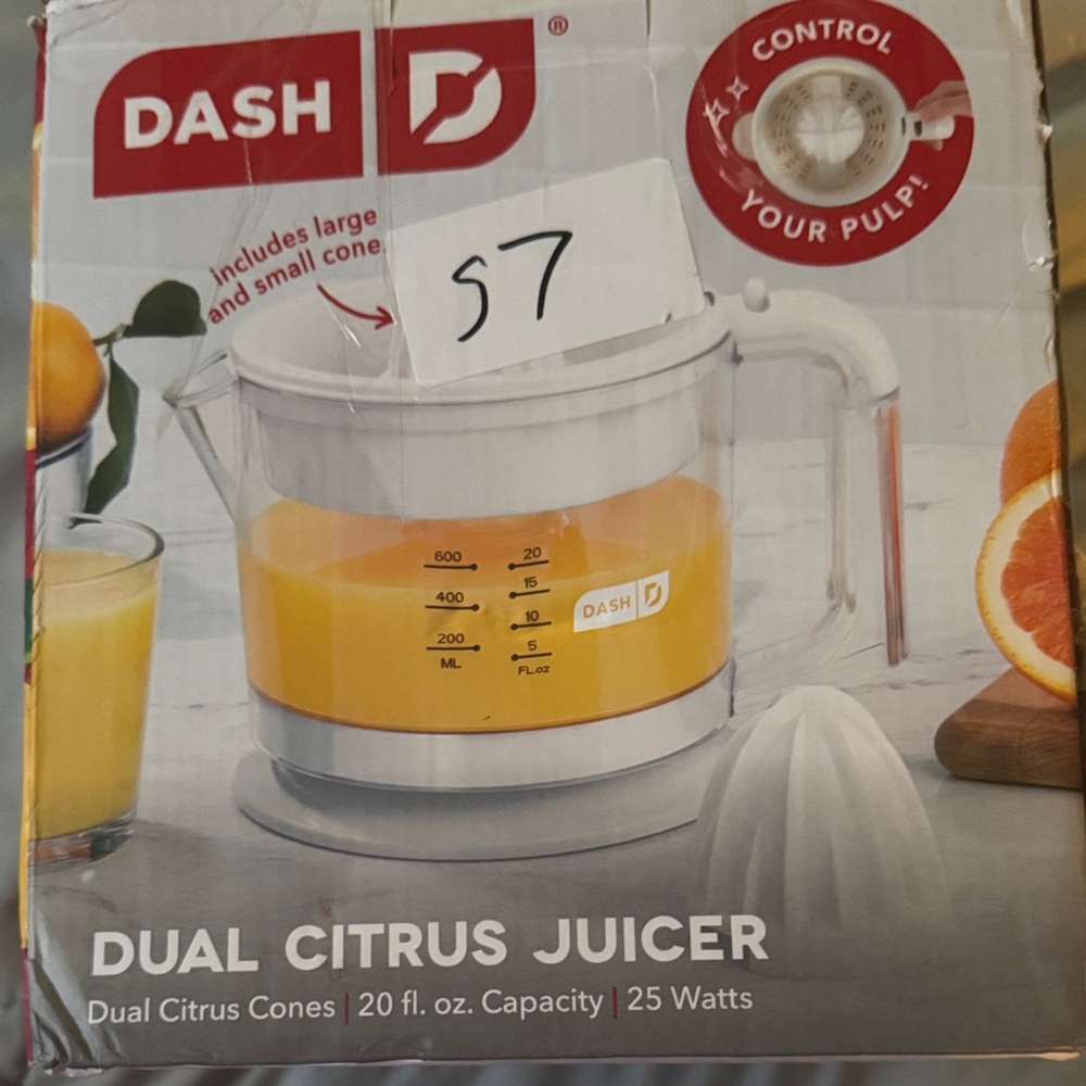 Ash Dual Citrus Juicer - White and Clear
